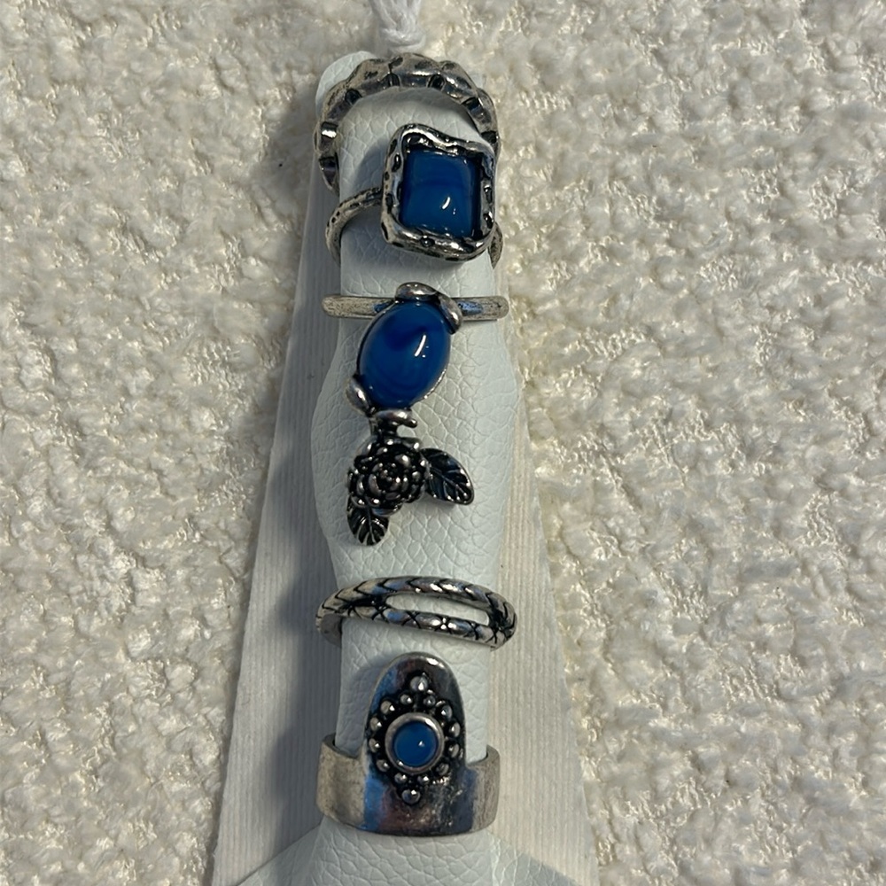 NWT Free People Stack Rings 5 total!